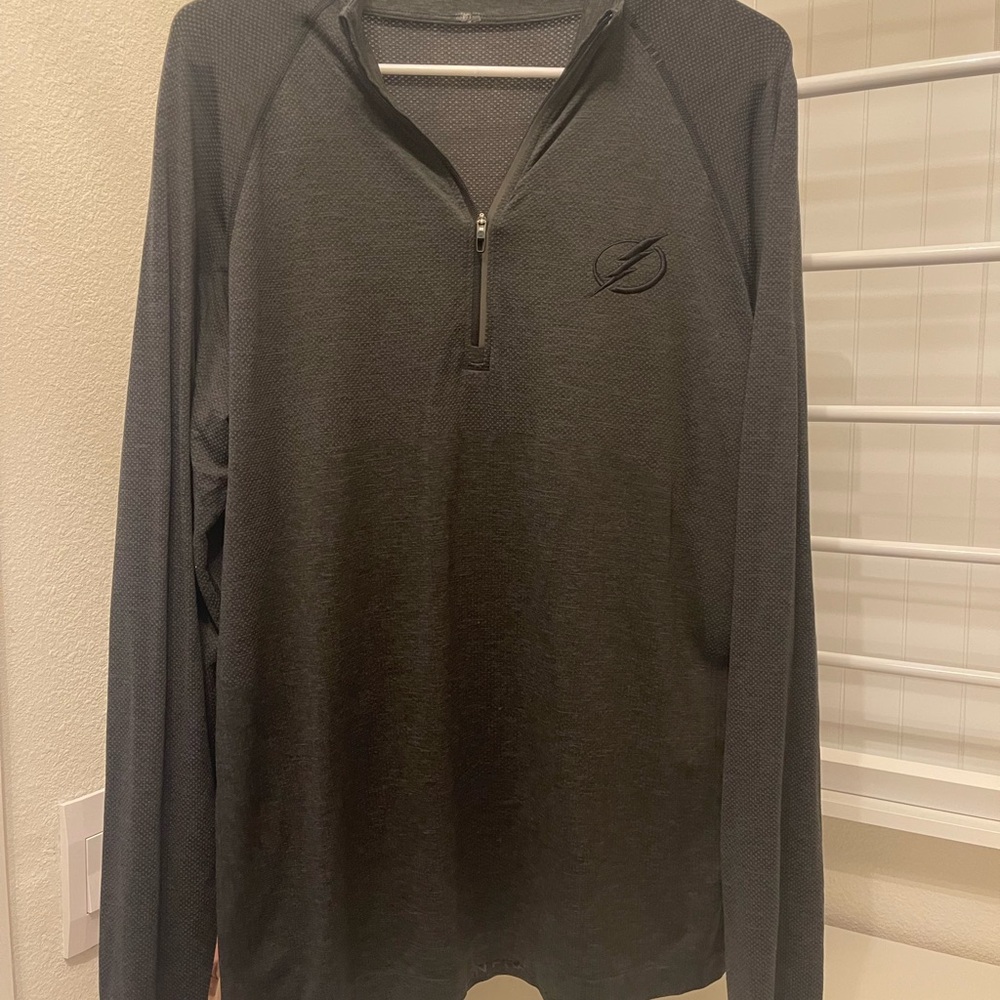Men's Tampa Bay Lightning Lululemon Gray Quarter-Zip Pullover